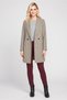 Women Plaid Trench Coat, Multicolor - 2
