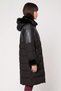 Women Quilted Parka Jacket, Black - 3