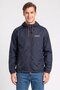 Men Brand Logo Windbreaker Jacket, Navy Blue