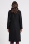 Women Plain Trench Coat, Black - 4