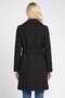 Women Textured Trench Coat, Black - 4