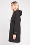 Women Solid Trench Coat, Black - 3