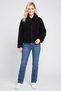 Women Faux Fur Jacket, Black - 2
