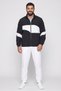 Men Sportswear Fit Long Sleeve Outdoor Jacket, Black - 2