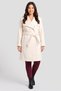 Women Textured Trench Coat, Light Beige - 2