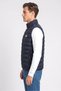 Men Brand Logo Jackets Vest, Navy - 3