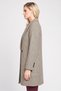 Women Plaid Trench Coat, Multicolor - 3