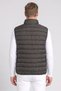 Men Quilted Vest Jacket, Dark Grey - 4
