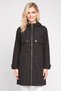 Women Solid Trench Coat, Black