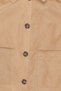 Women Solid Jacket Shirt, Tan - 5