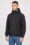 Men Plain Soft Shell Jacket, Black