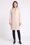 Women Textured Trench Coat, Beige - 2