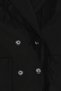 Women Plain Trench Coat, Black - 5