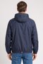 Men Embroidered Logo Windbreaker Jacket, Navy Blue - 4