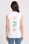 Women Sportswear Fit Sleeveless Outdoor Tank Top, Off White - 4