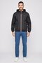 Men Embroidered Logo Windbreaker Jacket, Black - 2