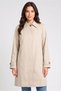 Women Solid Trench Coat, Khaki