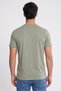 Men Crew Neck Short Sleeve Plain T-Shirt, Sage Green - 4