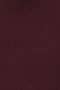Women V-Neck Knitted Sweater, Dark Maroon - 5