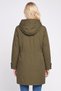 Women Plain Parka Jacket, Olive - 4
