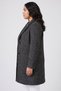 Women Textured Trench Coat, Multicolor - 3