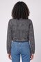 Women Washed Denim Jacket, Grey - 4