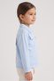 Toddlers Girl Graphic Print Jacket Shirt, Blue - 2