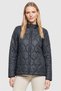 Women Quilted Bomber Jacket, Dark Navy