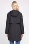 Women Solid Trench Coat, Black - 4