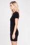Women Textured Sweater Dress, Black - 3