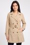 Women Solid Trench Coat, Beige