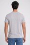 Men Round Neck Short Sleeve Heather T-Shirt, Grey - 4