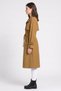 Women Solid Long Parka Jacket, Khaki - 3