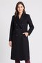 Women Plain Trench Coat, Black