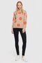 Women High Neck Polka Dots Sweater, Multicolor - 2