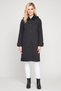 Women Solid Trench Coat, Navy - 2