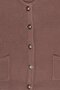 Women Round Neck Knitted Cardigan, Mauve - 5