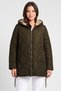 Women Quilted Puffer Jacket, Olive