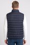 Men Embroidered Logo Puffer Vest, Navy Blue - 4