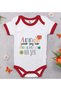 BK Kids "My Mom Knows So Much" Printed Red Baby Bodysuit-1, 6–9 Months, 23f37123