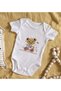 BK Kids Cute Bear-Printed Baby Bodysuit - Model 2, 6–9 Months, 387b93a3