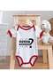 BK Kids Buban Nabüüü-Designed Red Baby Bodysuit and Bib Gift Set-1 - 4