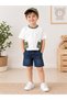 Boys' 3-Piece Set with Hat and Denim Shorts