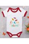 BK Kids Red Baby Bodysuit with Holiday Candy Design - 1 en125182