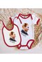 BK Kids Atatürk-Themed Red Baby Bodysuit and Bib Gift Set—11, 12–18 months - 2