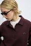 122030028 Vana Polo Collar Knit Women's T-Shirt, PURPLE