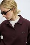 122030028 Vana Polo Collar Knit Women's T-Shirt, PURPLE - 5