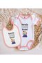 BK Kids "I'm the Boss Here" Pink Baby Bodysuit and Bib Gift Set #1 en123518 - 2