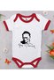 BK Kids Atatürk-Themed Red Baby Bodysuit-19, 0–3 Months