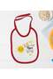BK Kids "No Worries, My Aunt Will Take Care of It" Design Red Baby Bodysuit and Bib Gift Set, 6–9 Months - 3
